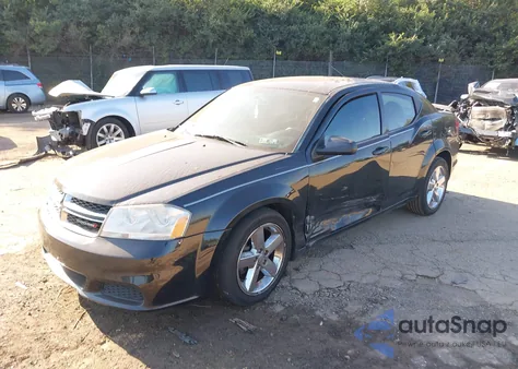 2013 Dodge Avenger Se из США, поврежденный, VIN 1C3CDZAB3DN582551
